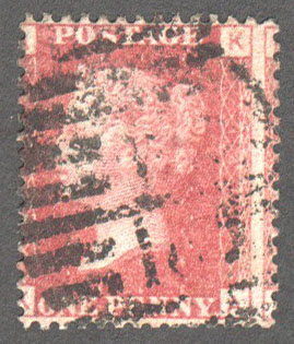 Great Britain Scott 33 Used Plate 145 - KA - Click Image to Close